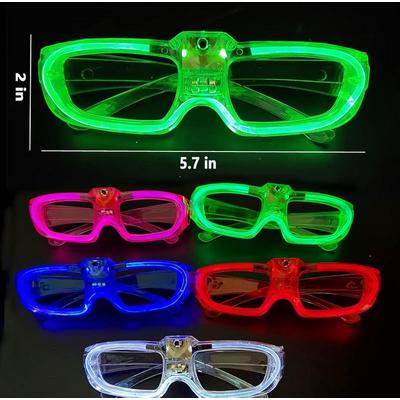 Pembe LED Işıklı Parti Gözlüğü 3 Modlu – Glow & Gece Eğlence Gözlüğü