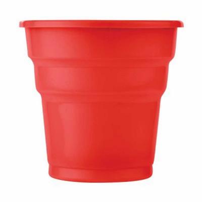 Plastik Meşrubat Bardağı Kırmızı 180cc-7oz 25li