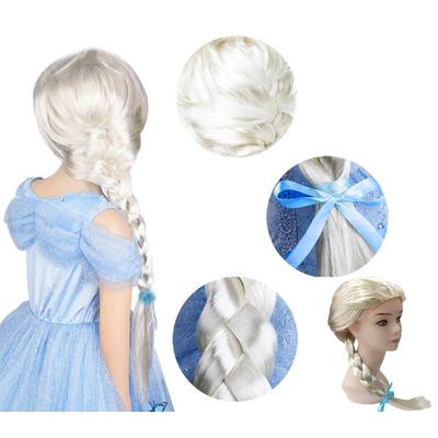 Platin Altın Dore Renk Karlar Ülkesi Elsa Frozen Peruğu Çocuk Boy