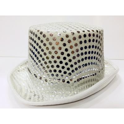 Pullu Melon Parti Şapkası Beyaz