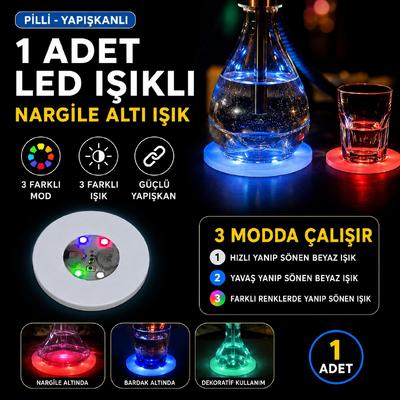 RGB LED Nargile Altı Işık 1 Adet