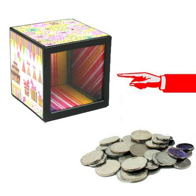 Hileli Kumbara Kutusu - Parayı Yok Eden Sihirli Kutu Kumbara 7x7 cm