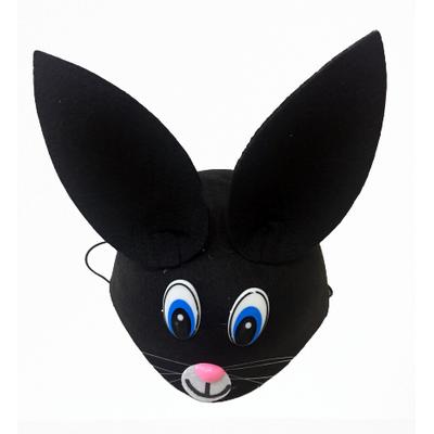 Siyah Kulaklı Çocuk Tavşan Şapkası 