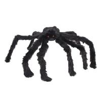 Siyah Renk Tüylü Şekil Verilebilir Halloween Mega Örümcek 75 cm