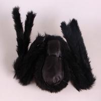 Siyah Renk Tüylü Şekil Verilebilir Halloween Mega Örümcek 75 cm