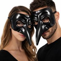 Siyah Uzun Burun Veba Doktoru Maskesi