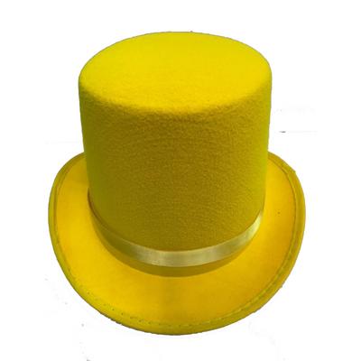 Yetişkin Sihirbaz Fötr Şapka Sarı Renk